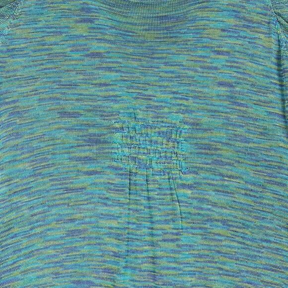 Sundance Women’s Ruched Space dyed Shirt Rayon Stretch SZ S Performance Gorpcore - Picture 7 of 9